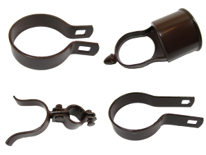 Brown chain link fittings.